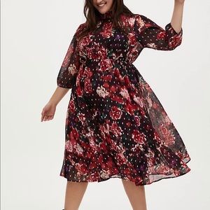 Floral Chiffon Dress